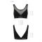 Топ з прозорою вставкою Passion PS002 TOP XL, black