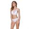 Топ з прозорою вставкою Passion PS002 TOP M, white