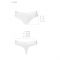 Трусики-бразиліана з бавовни Passion PS005 PANTIES L, white