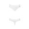 Трусики-бразиліана з бавовни Passion PS005 PANTIES XL, white