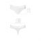Трусики-бразиліана з бавовни Passion PS005 PANTIES XL, white