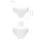 Трусики з прозорою вставкою Passion PS006 PANTIES M, white