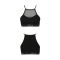 Спортивний топ з прозорою вставкою Passion PS006 TOP L, black