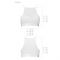 Спортивний топ з прозорою вставкою Passion PS006 TOP S, white