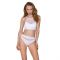 Спортивний топ з прозорою вставкою Passion PS006 TOP XL, white