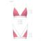 Спортивний топ з подвійними бретелями Passion PS007 TOP L, pink