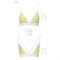 Спортивний топ з подвійними бретелями Passion PS007 TOP L, yellow