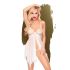 Бебі-дол з ажурним бралетом та високим розрізом Penthouse - Sweet Beast White M/L