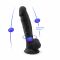 Фалоімітатор SilexD Vetus Black (MODEL 1 size 8in), двошаровий, силікон + Silexpan, діаметр 4,2см