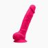 Фалоімітатор SilexD Vetus Pink (MODEL 1 size 8in), двошаровий, силікон + Silexpan, діаметр 4,2см