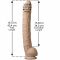 Фалоімітатор Doc Johnson Dick Rambone Cock White (в ПЕ пакеті!), Діаметр 6 см, довжина 42 см, ПВХ