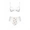 Еротичний комплект з малюнком Passion LOVELIA BIKINI S/M, white