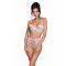Еротичний комплект з малюнком Passion LOVELIA BIKINI XXL/XXXL, white