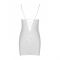 Сорочка з вирізами на грудях, стрінги Passion LOVELIA CHEMISE S/M, white