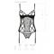 Корсет з підв'язками, стрінги Passion LOVELIA CORSET S/M, black