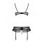 Сексуальний комплект з поясом для панчіх Passion LOVELIA SET XXL/XXXL, black