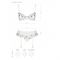 Сексуальний комплект з поясом для панчіх Passion LOVELIA SET S/M, white