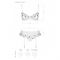 Сексуальний комплект з поясом для панчіх Passion LOVELIA SET XXL/XXXL, white