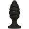 Анальний плаг зі спіральним каналом Doc Johnson Platinum Premium Silicone — The Blast — Black