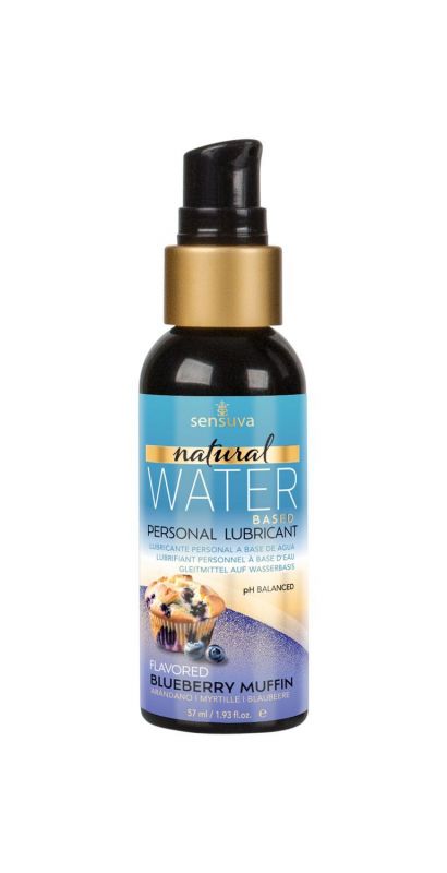 Змазка на водній основі Sensuva Natural Water-Based Blueberry Muffin 57мл без гліцерину та парабенів