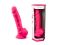 Фалоімітатор SilexD Tomas Pink (MODEL 1 size 9in), двошаровий, силікон + Silexpan, діаметр 4,9см