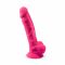 Фалоімітатор SilexD Tomas Pink (MODEL 1 size 9in), двошаровий, силікон + Silexpan, діаметр 4,9см