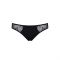 Трусики-сліпи з мереживною сіточкою Passion DINA THONG XXL/XXXL, black