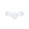 Трусики в горошок, з рюшами та шнурівкою Passion FATIN THONG XXL/XXXL, white