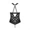 Сітчастий боді з халтером та ритмічним малюнком Passion Hima Body S/M, black