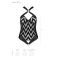Сітчастий боді з халтером та ритмічним малюнком Passion Hima Body XXL/XXXL, black