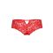 Трусики-бразиліана з квіткового мережива Passion RAJA THONG S/M, red