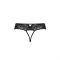 Мереживні стрінги з доступом Passion SENIA THONG L/XL, black