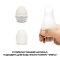 Мастурбатор-яйце Tenga Egg Silky II з рельєфом у вигляді павутини