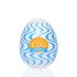 Мастурбатор-яйце Tenga Egg Wind із зиґзаґоподібним рельєфом