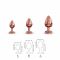 Металева анальна пробка із прикрасою у вигляді кристалу Dorcel - Diamond Plug L