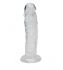 Прозорий фалоімітатор Alive Jelly Dildo Empire, ТПЕ, присоска, діаметр 4,3см, довжина 19,3см
