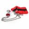 Наручники з металевою анальною пробкою Art of Sex Handcuffs with Metal Anal Plug  size M Red