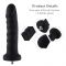 Силіконовий фалоімітатор для секс-машин Hismith 7.1″ Anal Dildo Black, система KlicLok