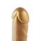 Золотий фалоімітатор Hismith 6.8″ Golden Silicone Dildo, система KlicLok