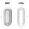 Мастурбатор Tenga Flip Zero Gravity White, змінна інтенсивність стимуляції, розкладний