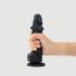 Реалістичний фалоімітатор Strap-On-Me Sliding Realistic Skin Dildo Black M, ефект рухливої шкіри