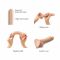 Реалістичний фалоімітатор Strap-On-Me Sliding Skin Realistic Dildo Vanille XL, ефект рухливої шкіри
