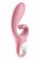Смарт вібратор-кролик Satisfyer Hug Me Pink, 2 мотори, діаметр 4,2см, широка кліторальна частина