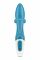 Вібратор-кролик із потрійним відростком Satisfyer Embrace me Turquoise, 2 мотори, діаметр 3,6 см
