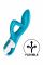 Вібратор-кролик із потрійним відростком Satisfyer Embrace me Turquoise, 2 мотори, діаметр 3,6 см