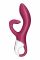 Вібратор-кролик із потрійним відростком Satisfyer Embrace me Berry, 2 мотори, діаметр 3,6 см