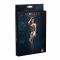 Бодістокінг з доступом Moonlight Model 08 XS-L Black, імітація корсета та панчіх на підв’язках