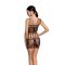 Бодістокінг мінісукня з метеликами Passion BS090 One Size black