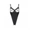 Боді з екошкіри Passion CELIN BODY S/M, black, з доступом, відкритий