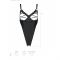 Боді з екошкіри Passion CELIN BODY S/M, black, з доступом, відкритий